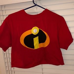 Incredibles Disney Cropped Shirt